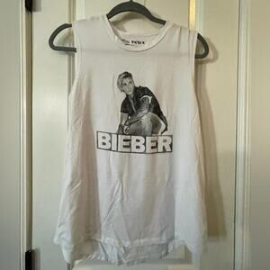 Justin Bieber Graphic Tank Top - EUC - XL